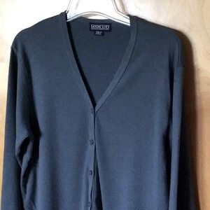 Lands End cardigan, teal